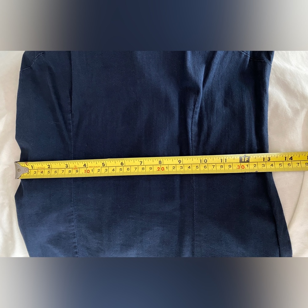 Versace Jeans embellished Dress cotton Navy blue Size IT42 - Picture 9 of 15